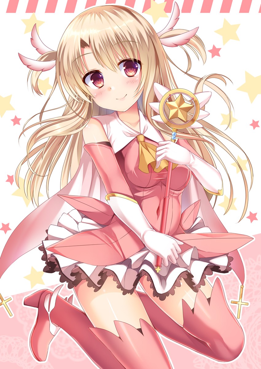 illyasviel von einzbern, prisma illya, and magical ruby (fate and 1 more) drawn by umitonakai