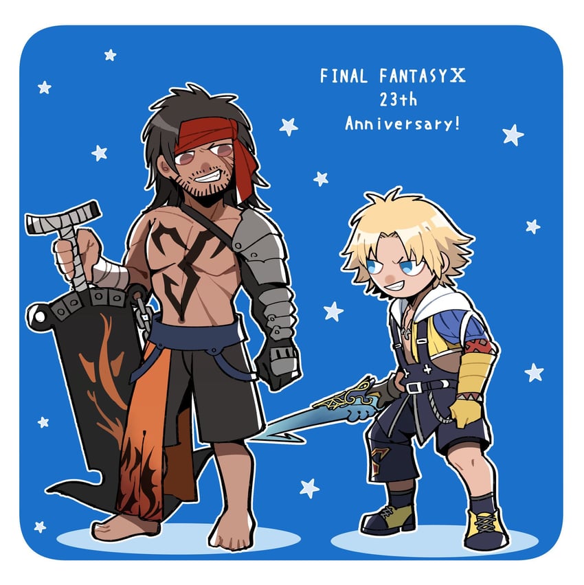 tidus and jecht (final fantasy and 1 more) drawn by nnnmmg0725