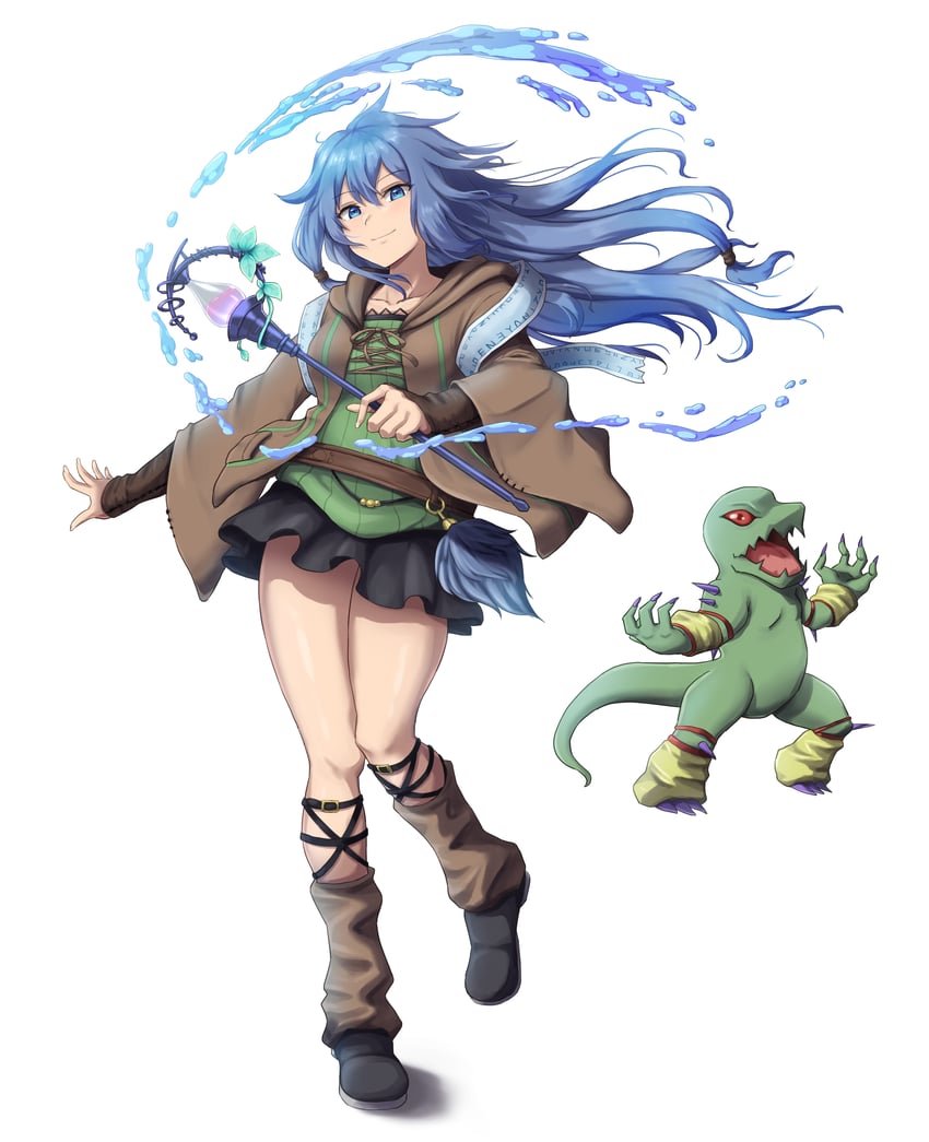 eria, eria the water charmer, and gigobyte (yu-gi-oh!) drawn by acchan