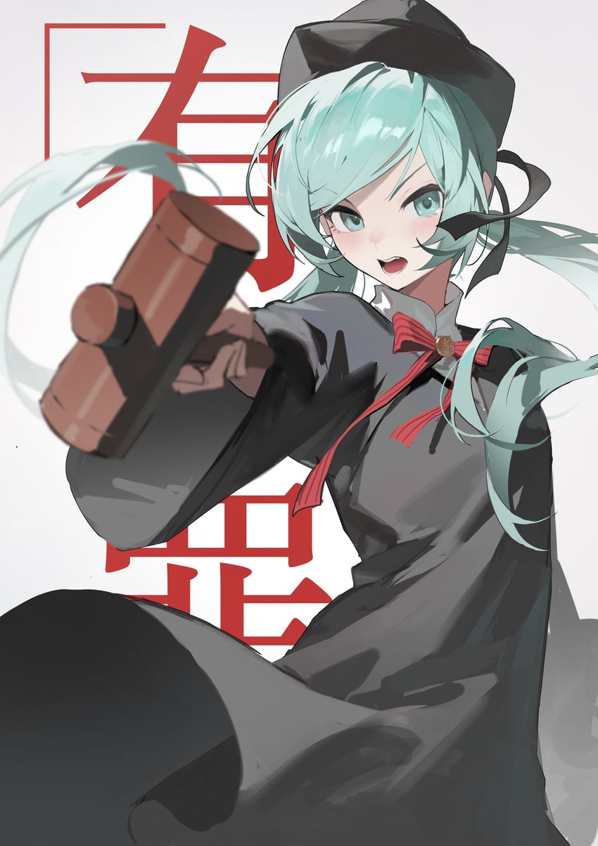 hatsune miku (vocaloid and 1 more) drawn by jiu_ye_sang