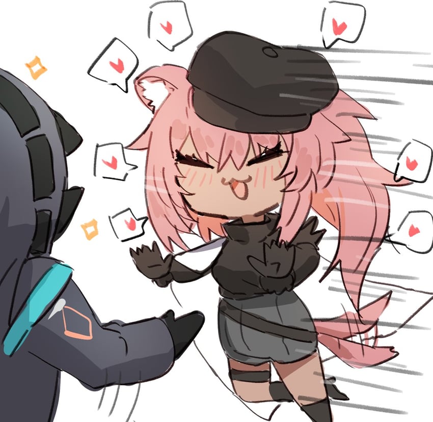 doctor and gravel (arknights) drawn by horn/wood