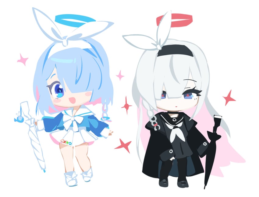 arona and plana (blue archive) drawn by yanyo_(ogino_atsuki)