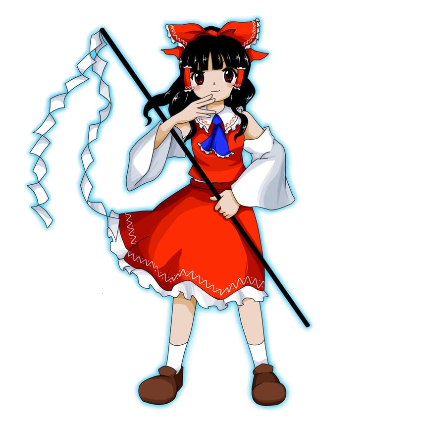 hakurei reimu (touhou and 1 more) drawn by kaisouou_konbu