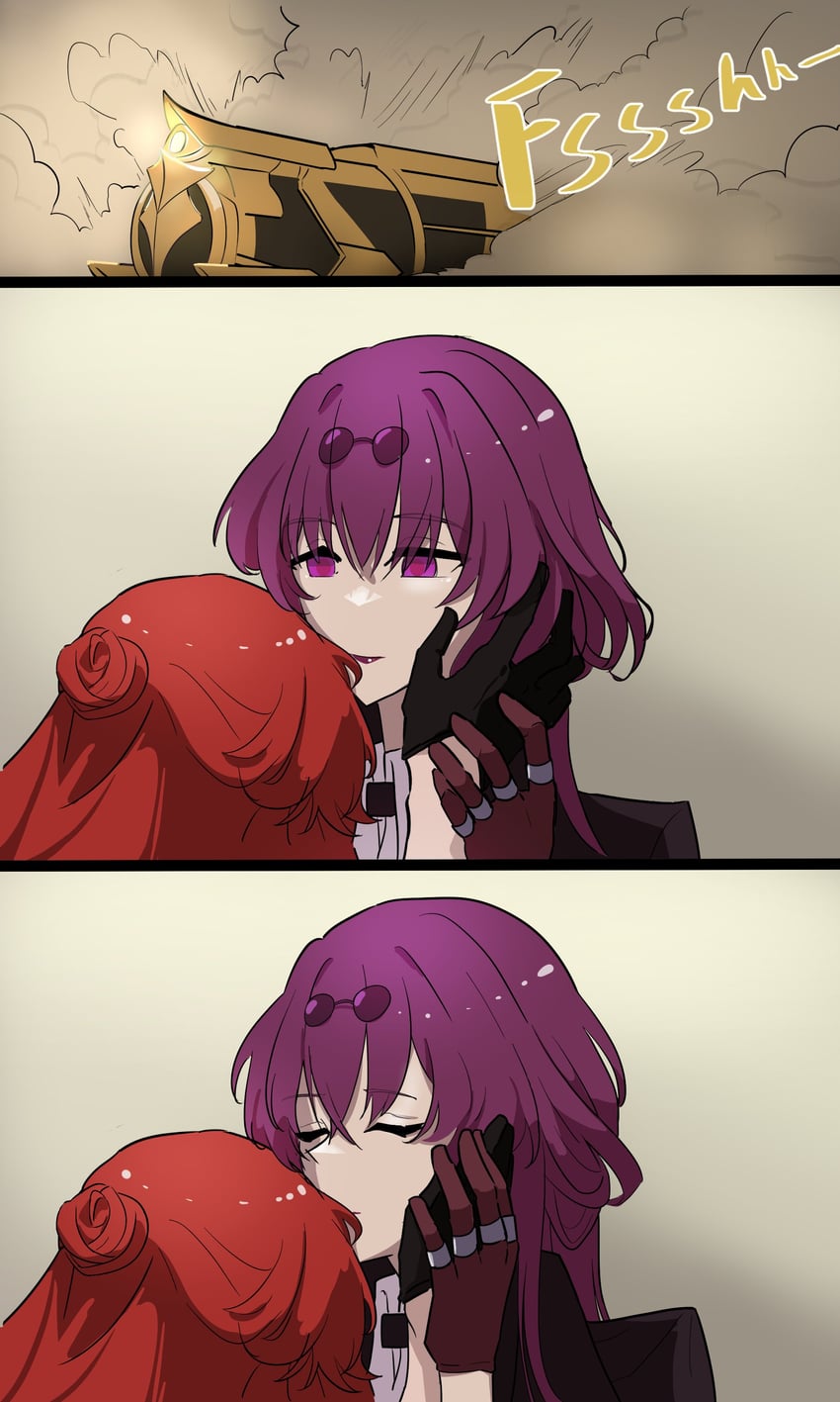 kafka and himeko (honkai and 1 more) drawn by linraechi