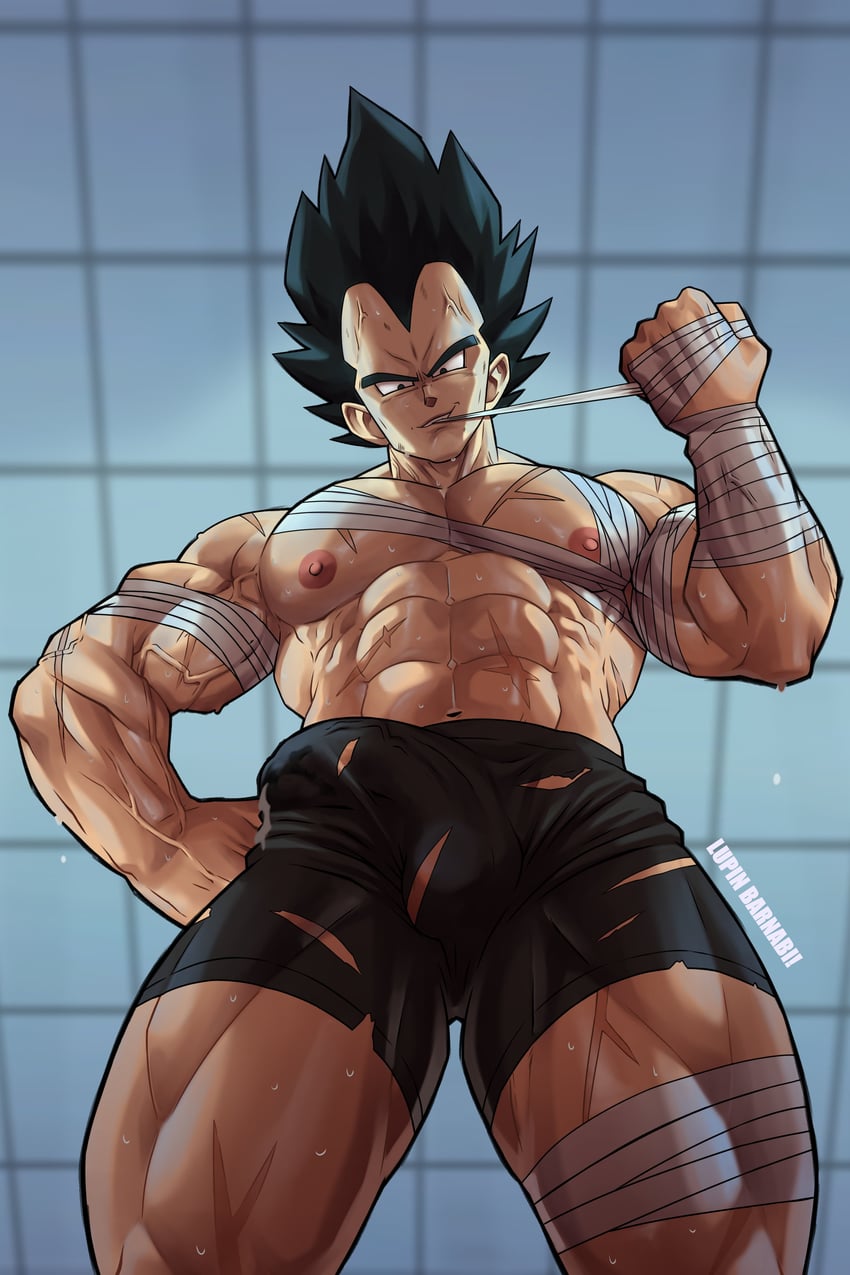 vegeta (dragon ball and 1 more) drawn by lupin_barnabi
