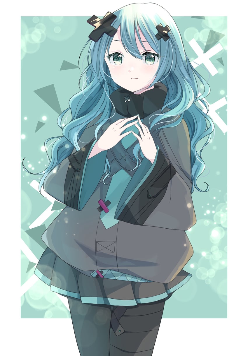 hatsune miku and batsu miku (vocaloid and 2 more) drawn by siquartz22