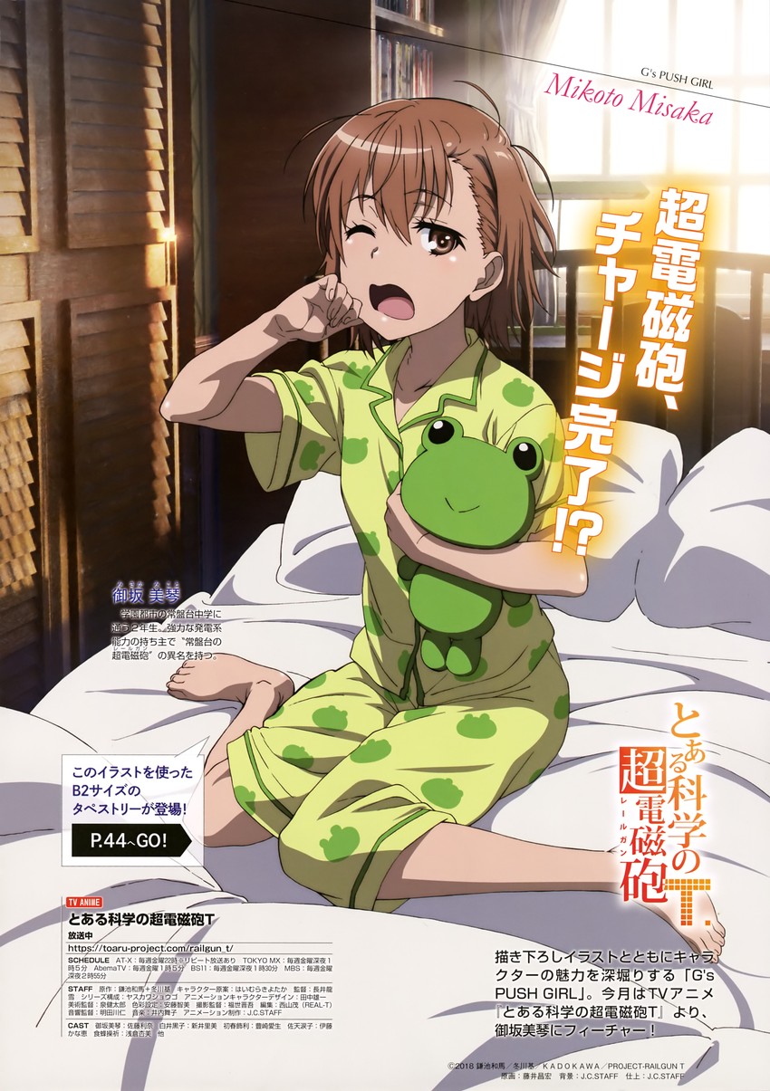misaka mikoto and gekota (toaru majutsu no index and 1 more)