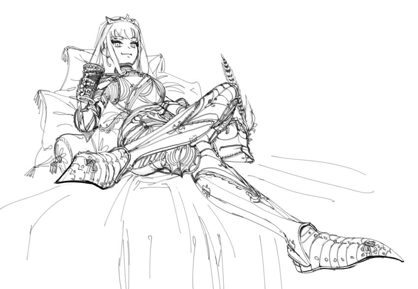 mori calliope (hololive and 1 more) drawn by wass_nonnam