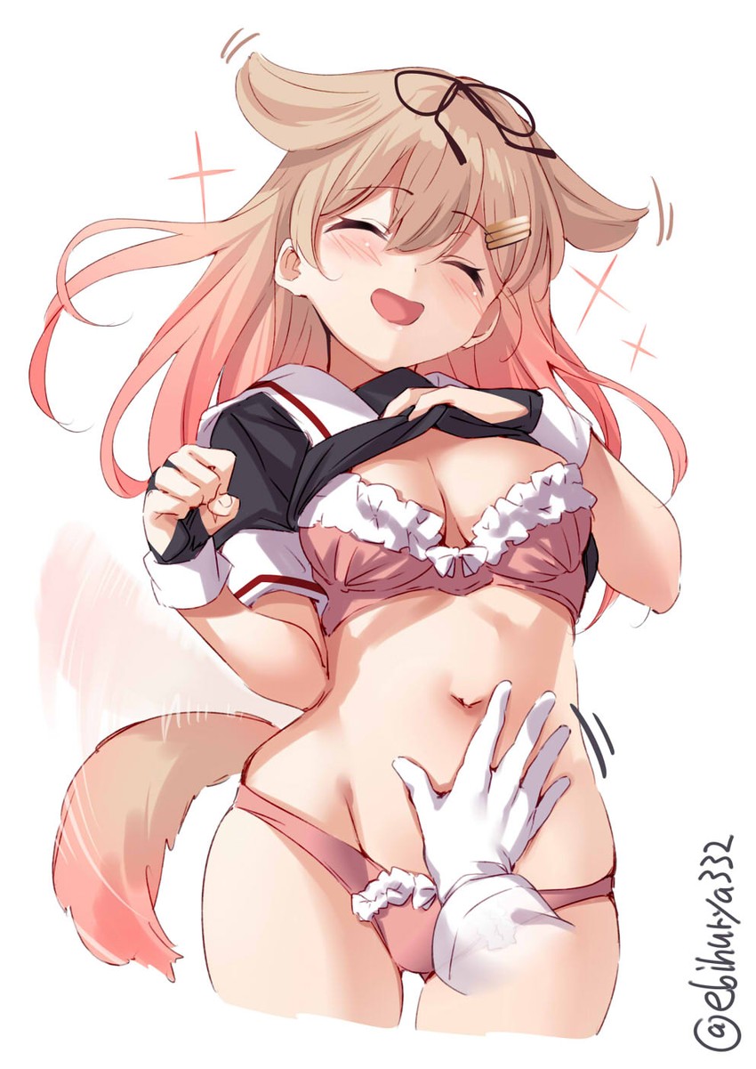 yuudachi and yuudachi kai ni (kantai collection) drawn by ebifurya