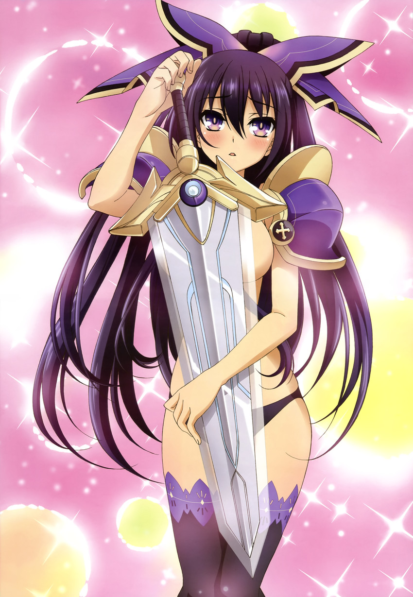 yatogami tohka (date a live and 1 more) drawn by habe_takashi