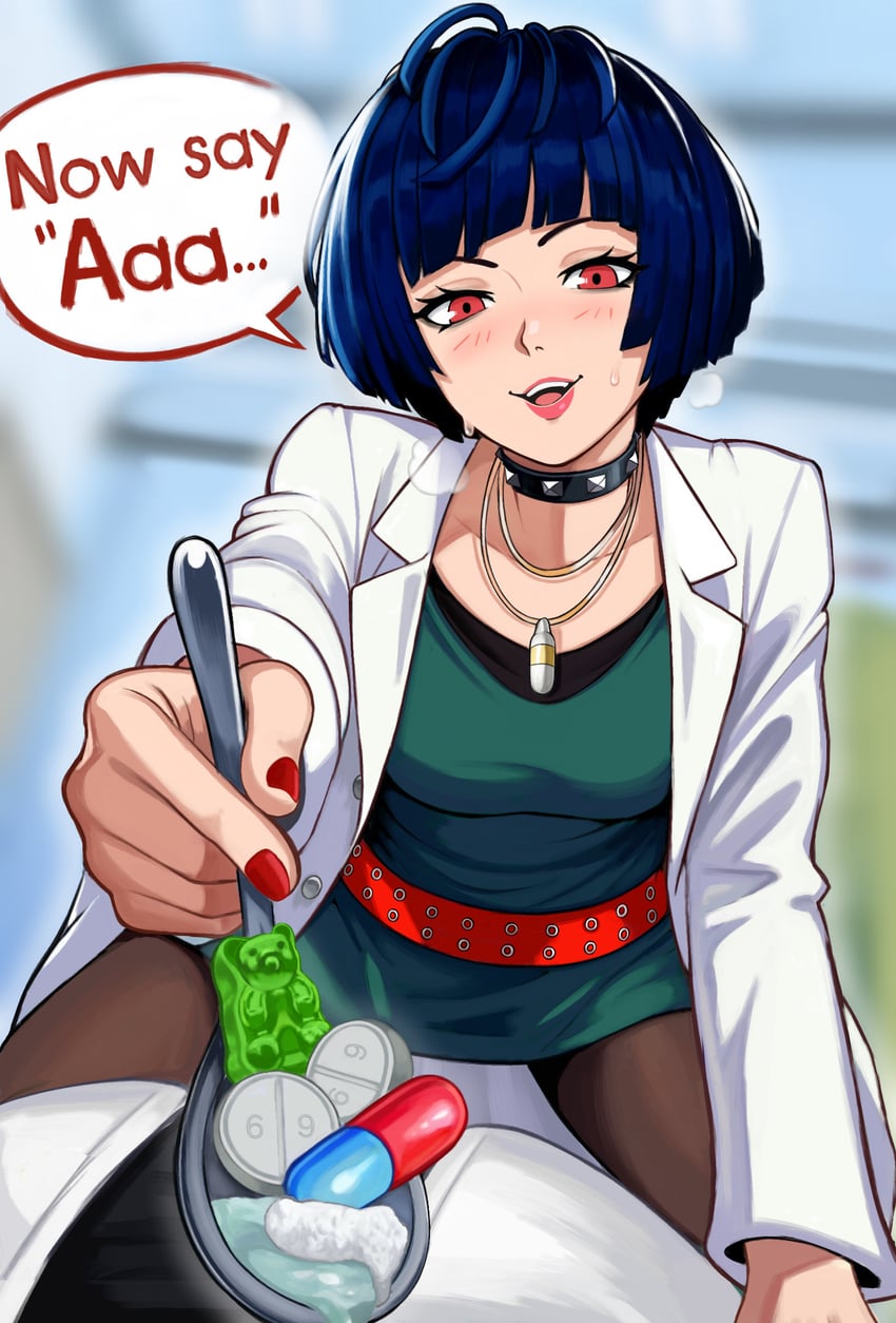 takemi tae (persona and 1 more) drawn by neggoartz