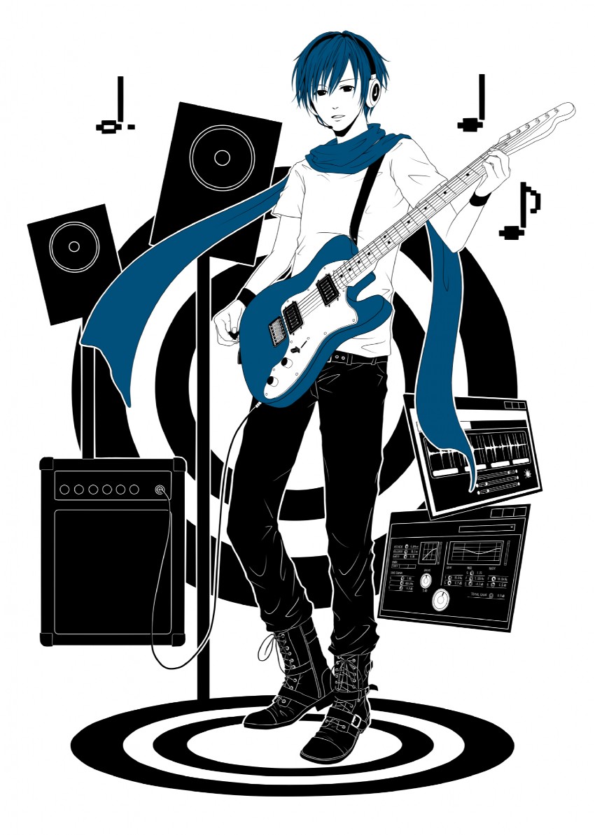 kaito (vocaloid and 1 more) drawn by ichimura_satsuki