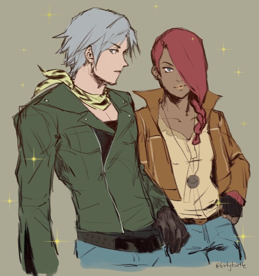 dante and lucia (devil may cry and 1 more) drawn by tirtyturtle