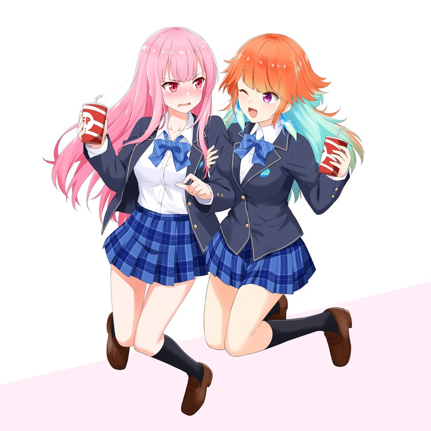 mori calliope and takanashi kiara (hololive and 1 more) drawn by felutiahime