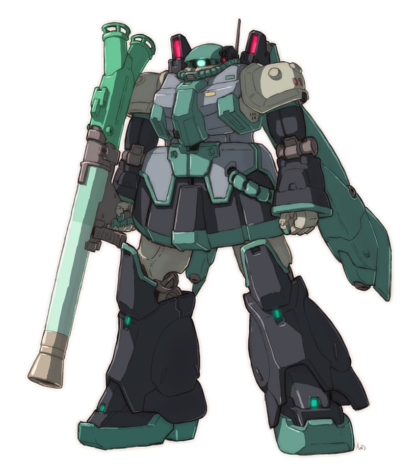 hatsune miku, zaku ii, and zaku (original and 3 more) drawn by tessaku_ro