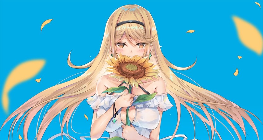 mythra (xenoblade chronicles and 1 more) drawn by inoue_takuya_(tactactak)