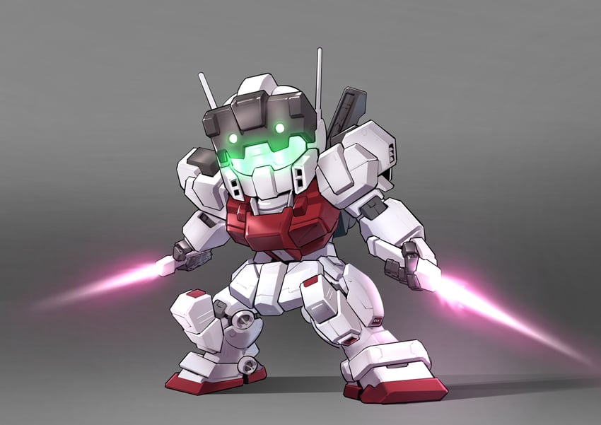 gm iii and gm iii powered (gundam and 2 more) drawn by zakuma