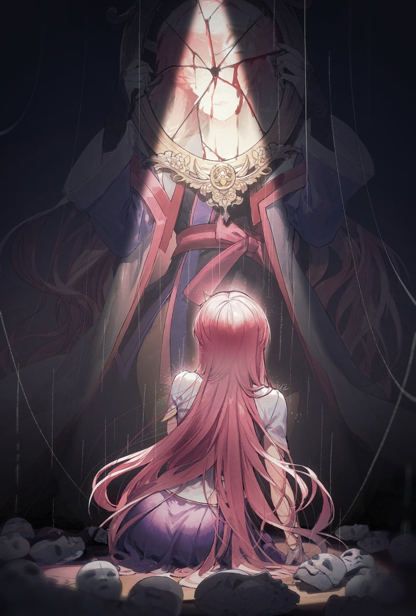 lacus clyne and meer campbell (gundam and 3 more) drawn by bai_rui