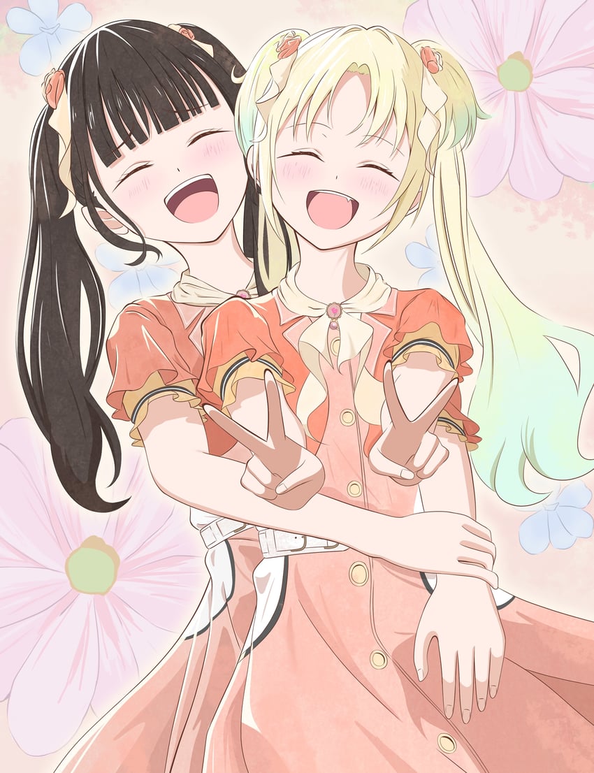 osawa rurino and kan kanna (love live! and 2 more) drawn by morio_(mmorio_mu)