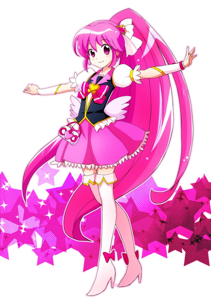 aino megumi and cure lovely (precure and 1 more) drawn by kiiro