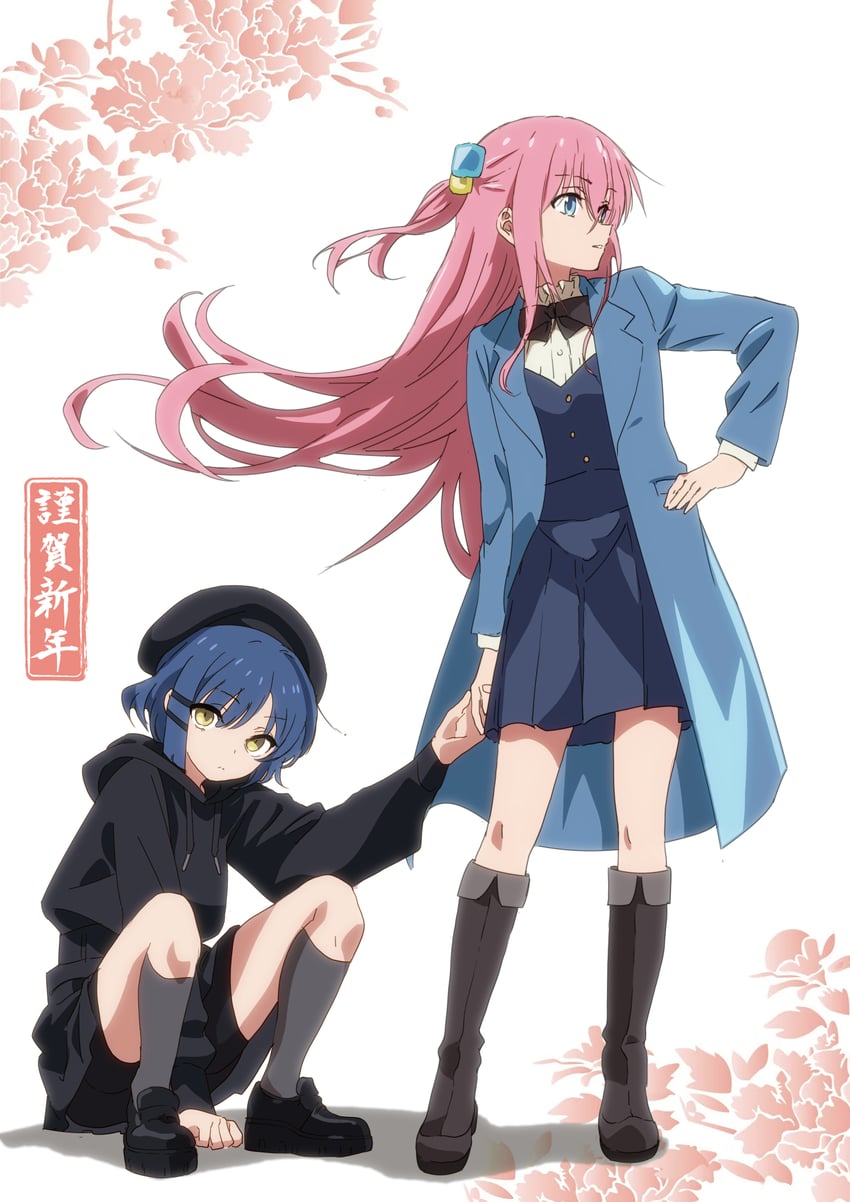 gotoh hitori and yamada ryo (bocchi the rock!) drawn by washu_junkyu