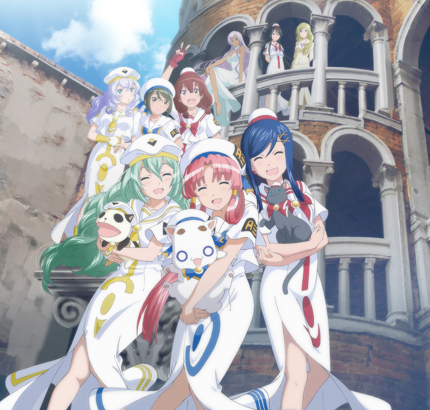 mizunashi akari, alice carroll, aika granzchesta, aria pokoteng, alicia florence, and 7 more (aria and 1 more)