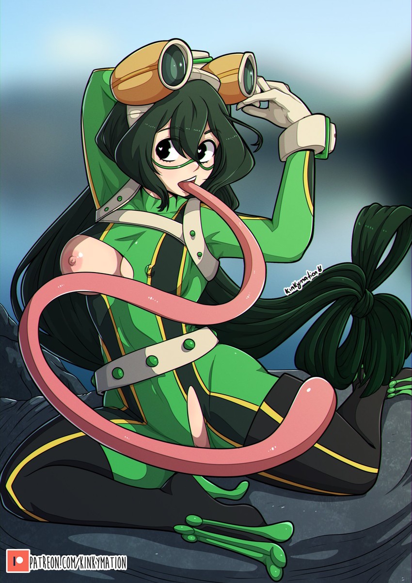 asui tsuyu (boku no hero academia) drawn by kinkymation