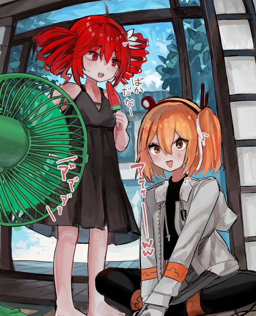 kasane teto and adachi rei (utau and 2 more) drawn by microa