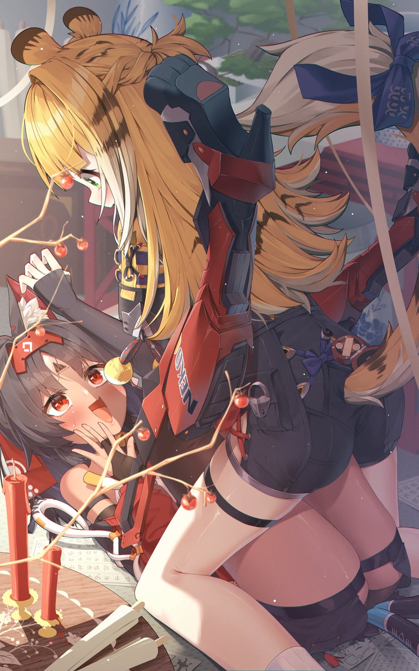 nekomiya mana and ju fufu (zenless zone zero) drawn by maeru