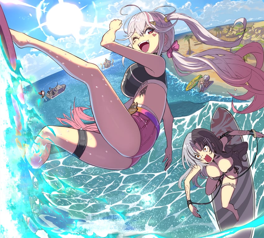 viper, maiden, rosanna, and jackal (goddess of victory: nikke) drawn by syope