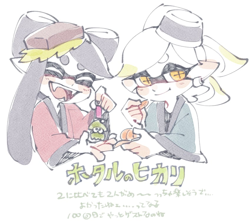 callie and marie (splatoon and 1 more) drawn by ukata