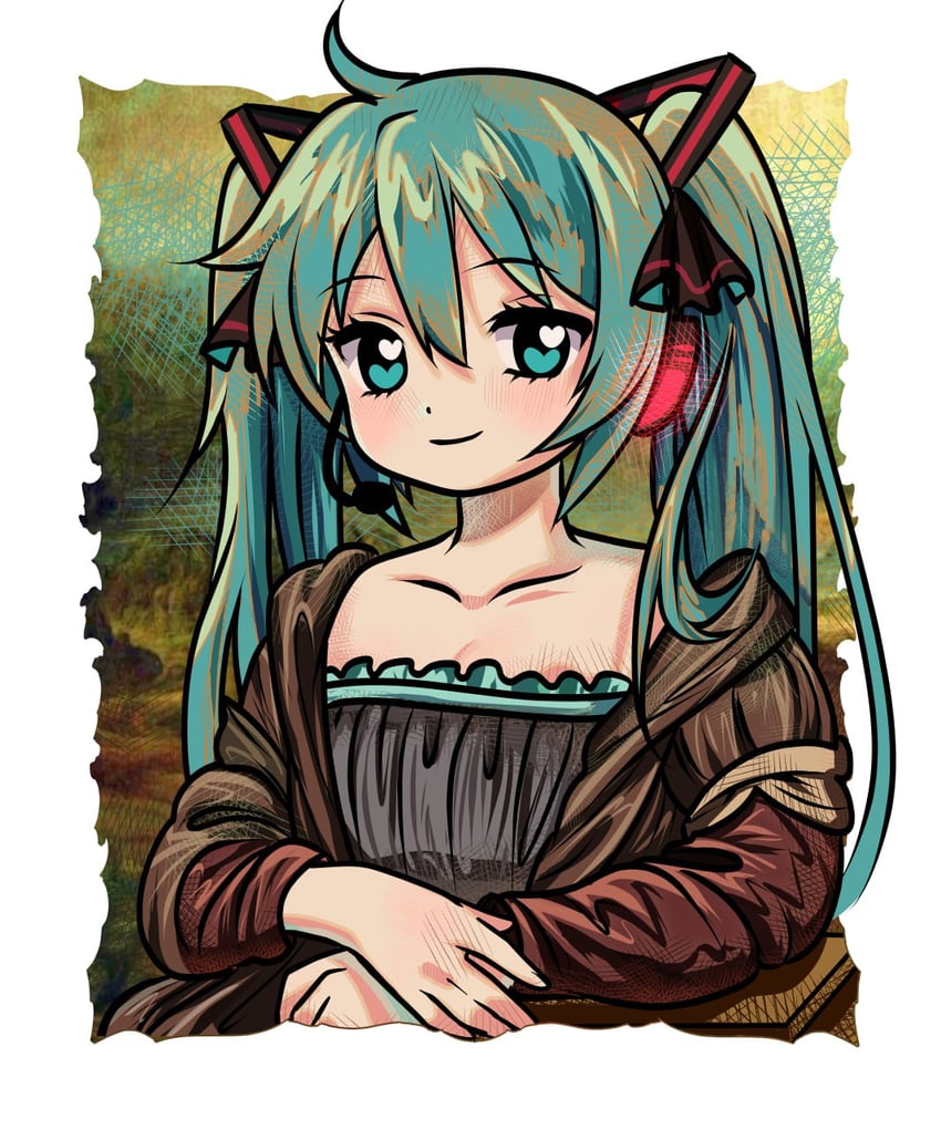 hatsune miku (vocaloid and 1 more) drawn by babylonholic