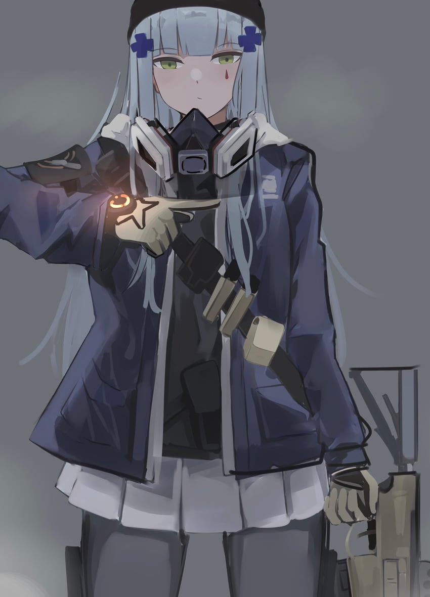 hk416 and agent 416 (girls' frontline and 1 more) drawn by ubah