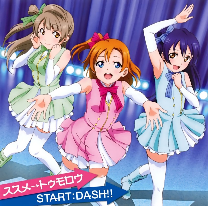 sonoda umi, minami kotori, and kosaka honoka (love live! and 1 more)