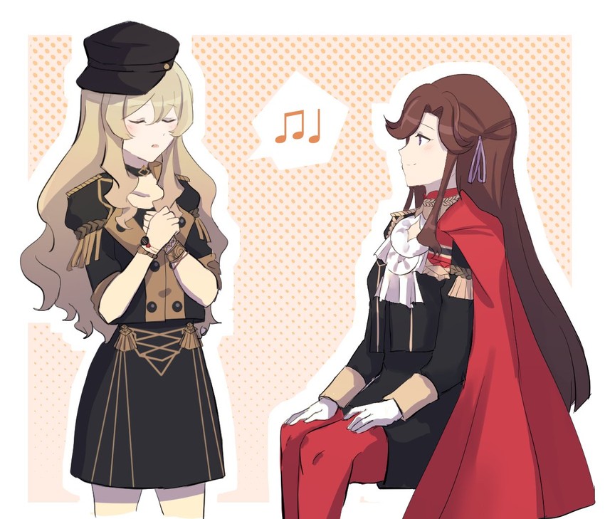edelgard von hresvelg, dorothea arnault, saijou claudine, and tendou maya (fire emblem and 2 more) drawn by eliln