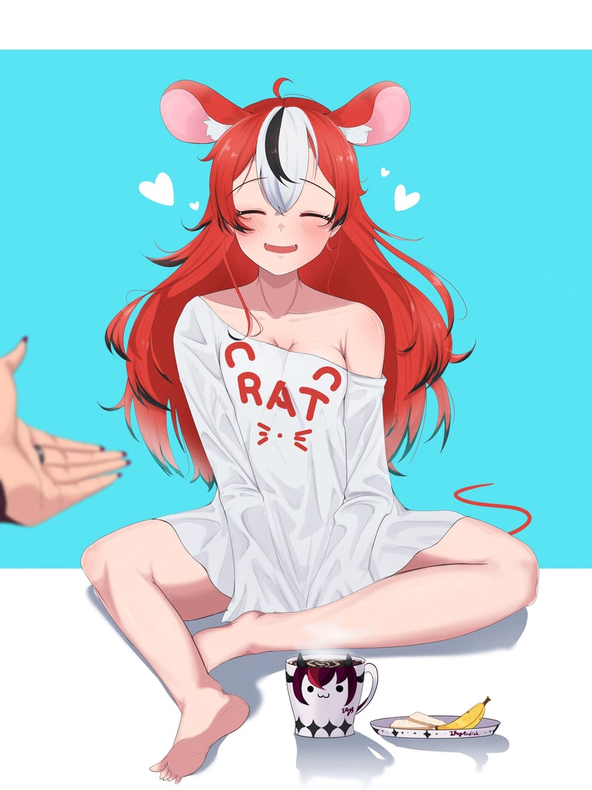 hakos baelz and irys (hololive and 1 more) drawn by cafelittle
