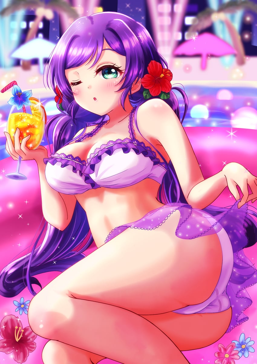 tojo nozomi (love live! and 2 more) drawn by ritaso