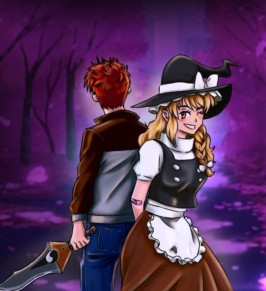 kirisame marisa and emiya shirou (touhou and 2 more)