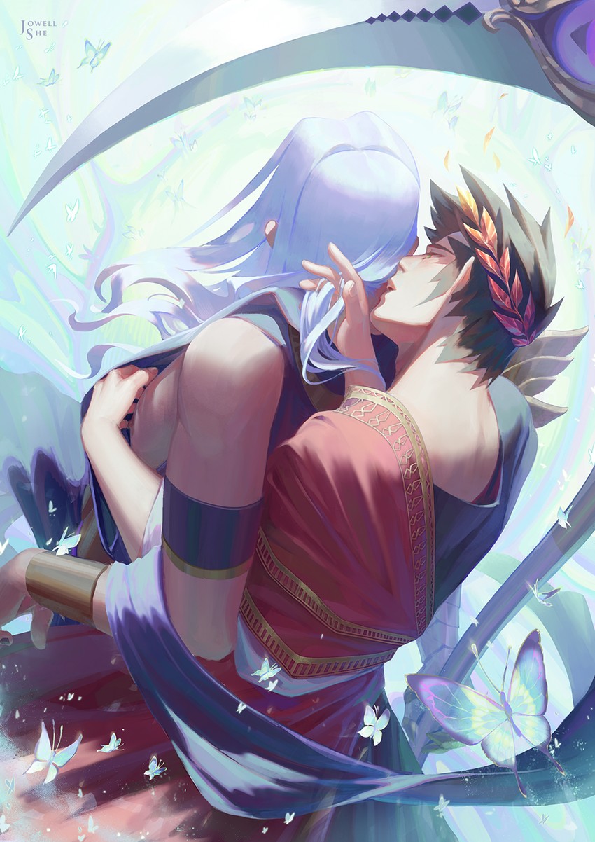 zagreus and thanatos (hades and 1 more) drawn by jowell_she