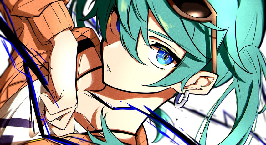 hatsune miku (vocaloid and 1 more) drawn by nanashnojo