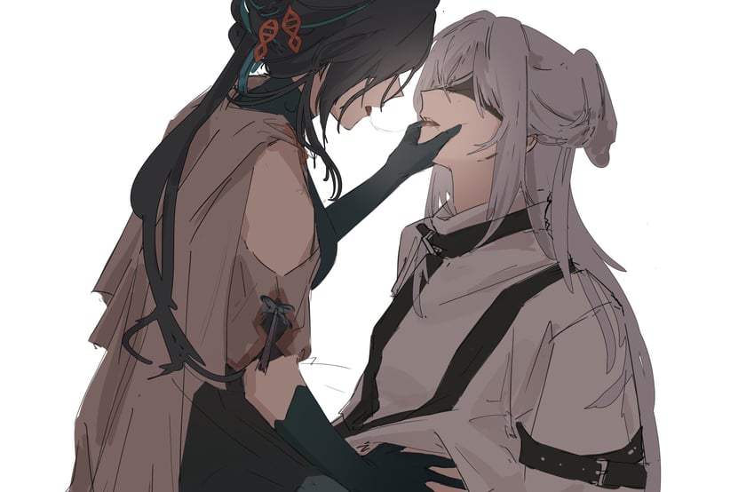ruan mei and jingliu (honkai and 1 more) drawn by brenn_(idwytl)