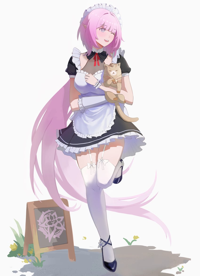 elysia and can (honkai and 1 more) drawn by mingyangyiou
