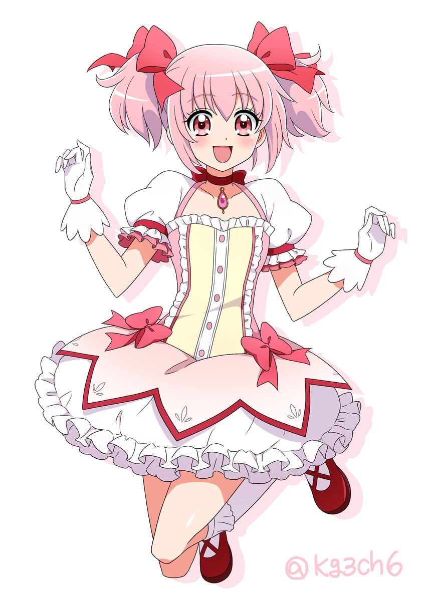 kaname madoka (mahou shoujo madoka magica and 2 more) drawn by kagami_chihiro