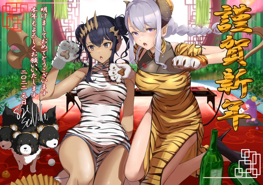 saionji mary and shimamura charlotte (nanashi inc. and 1 more) drawn by sankyo_(821-scoville)