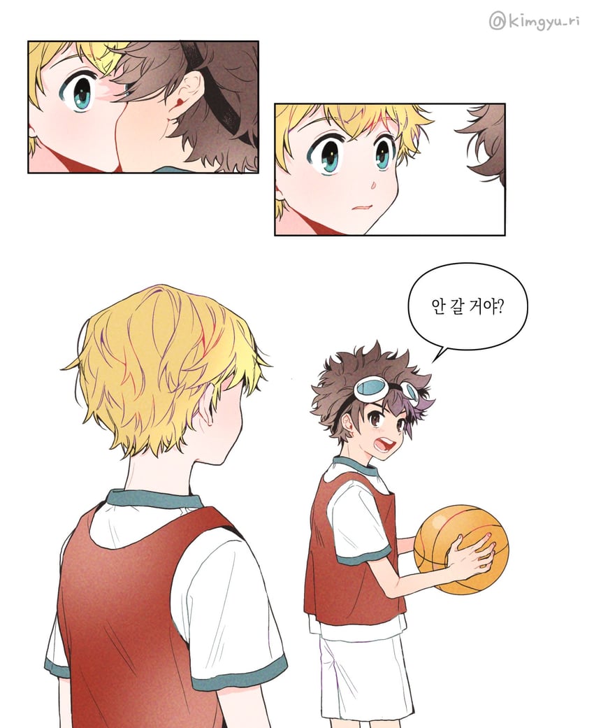takaishi takeru and motomiya daisuke (digimon and 1 more) drawn by kim_gyuri