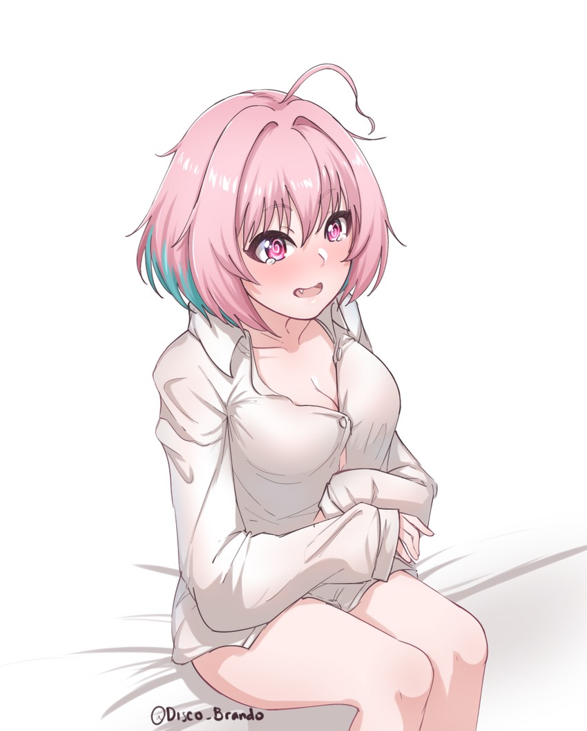 yumemi riamu (idolmaster and 1 more) drawn by disco_brando