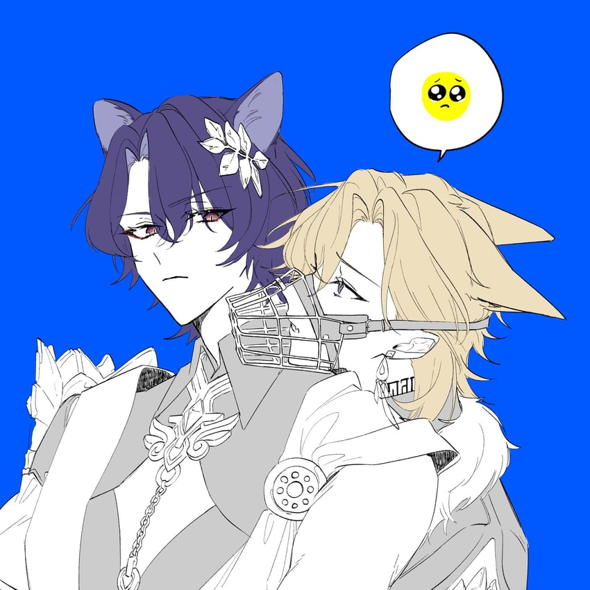 aventurine and dr. ratio (honkai and 1 more) drawn by necomokuinuka