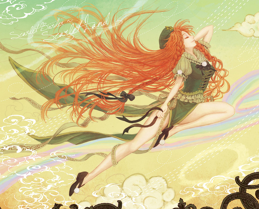 hong meiling (touhou) drawn by takatora