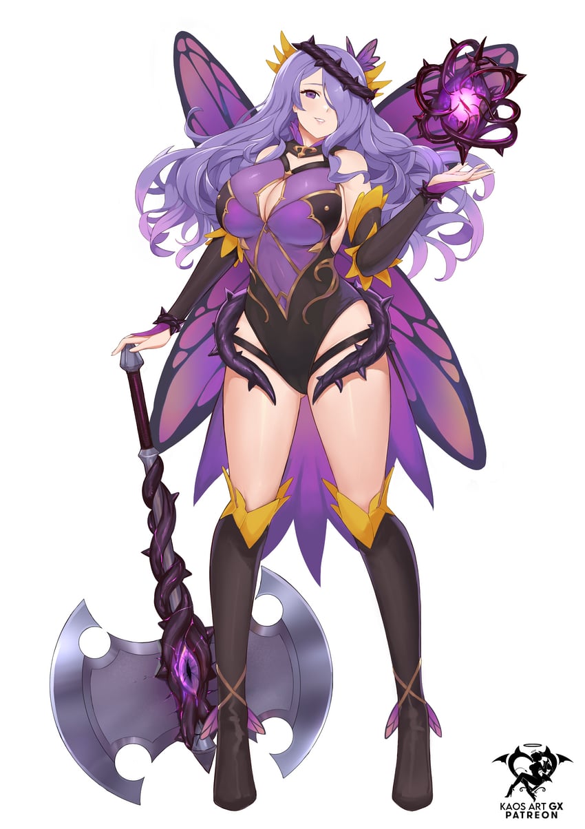 camilla and plumeria (fire emblem and 2 more) drawn by kaos_art
