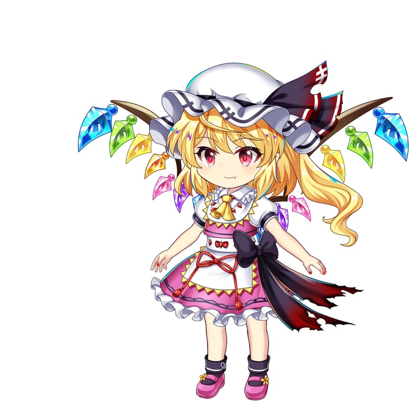 flandre scarlet and nishida satono (touhou and 1 more) drawn by rotte_(1109)